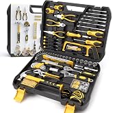 CRESOLVIA 199 Piece Tool Kit for Home,General Household/Auto Repair Tool Set,Basic Hand Tool Kit with Socket Wrench,Tool Box Case for Men,Perfect for Diyer Handyman Homeowner