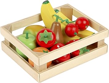 Tidlo - Caja de Frutas de Madera: Amazon.es: Juguetes y juegos