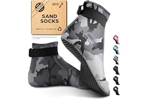 BPS New Zealand 'Storm' 3mm Neoprene Socks - Glued & Stitched Anti-Slip Wetsuit Swim Socks Dive Boots for Beach Water Sports