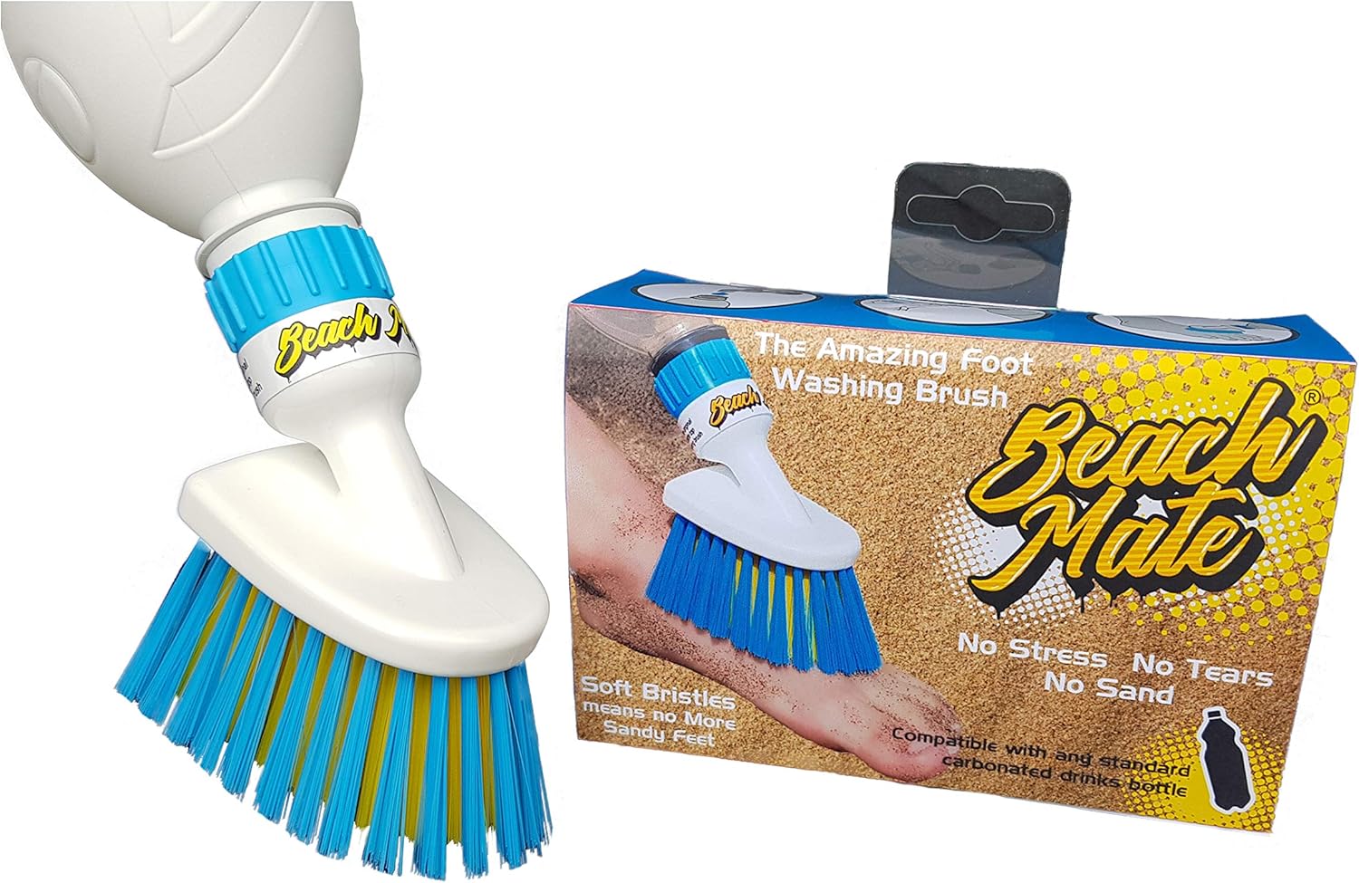 The Beach Mate Foot Cleaning Brush Is The Easiest Way To Clean And Wash Sand From Children S Feet Dogs Paws Pushchair Wheels Deck Chairs Amazon Co Uk Sports Outdoors