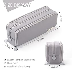 CICIMELON Large Capacity Pencil Case 3 Compartment