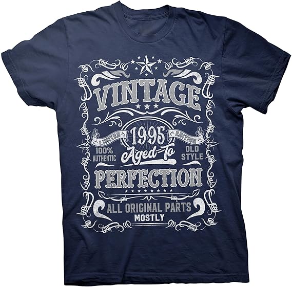 Amazon 25歳の誕生日プレゼントtシャツ ヴィンテージ1995年熟成 Tシャツ カットソー 通販