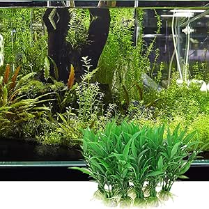 21sandwhick Planta Artificial, 10Pcs Plantas Acuáticas Artificiales