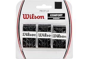 WILSON Sporting Goods Profile Tennis Racquet Over Grip, Black (WRZ4025BK)