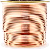 Mandala Crafts 12 14 16 18 20 22 Gauge Anodized Jewelry Making Beading Floral Colored Aluminum Craft Wire (18 Gauge, Copper)