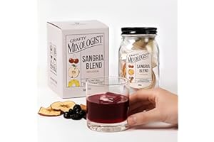 CRAFTY MIXOLOGIST Sangria Cocktail Infusion Kit – Mason Jar Alcohol Infuser with Dehydrated Dried Fruits and Herb – Alcohol Infusion Kit for Drink Mixes, Serves 8-16 Drinks, Cocktail Gifts for Women and Men