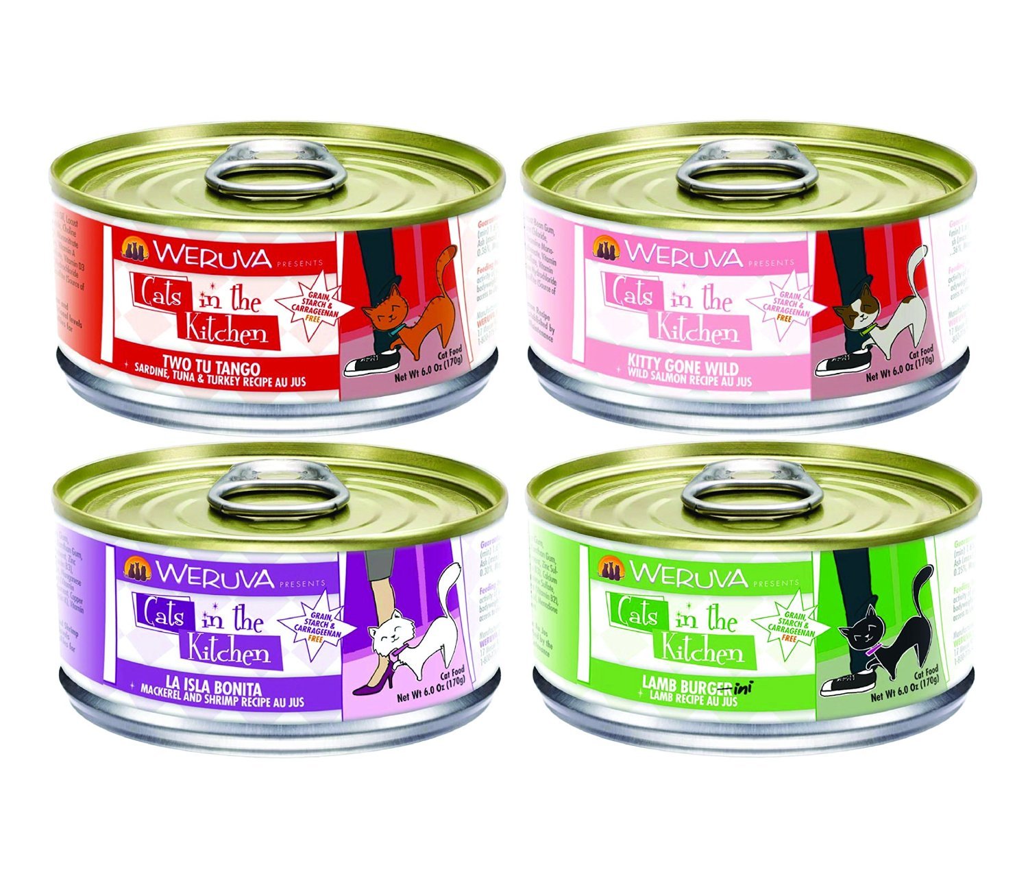 Weruva Cats In The Kitchen Canned Cat Food Mixed 6 Oz X 12 Cans