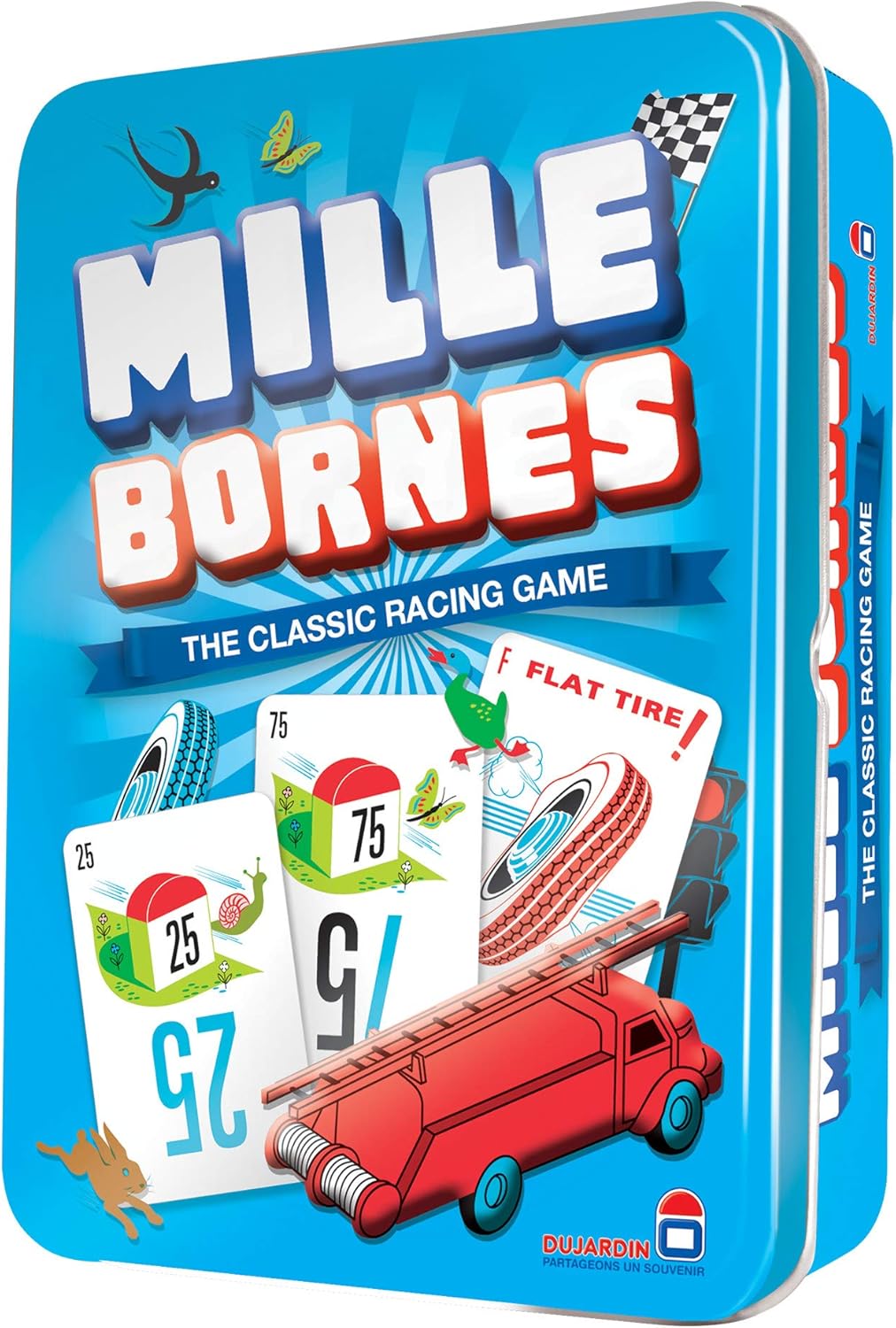 Mille Bornes Card Game in Colorful Tin: Toys & Games