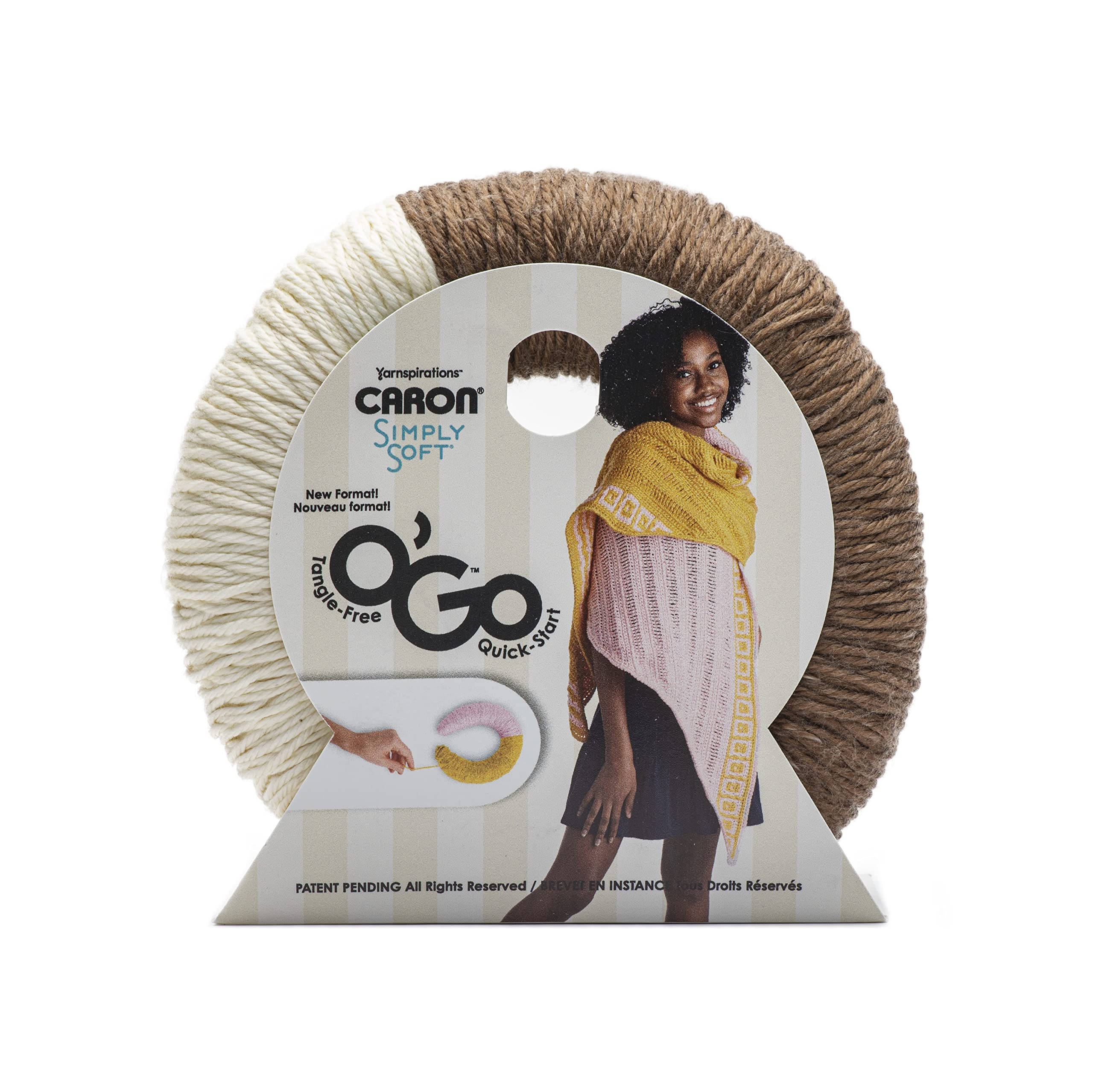 Caron Simply Soft O'Go 141g - Almond - Off White