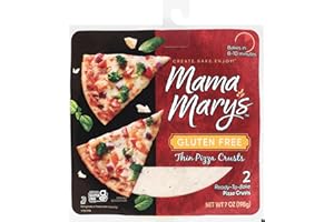 Mama Mary's 7" Gluten Free Thin Crust Ready to Bake Pizza Crusts, 2 Count