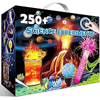 UNGLINGA 250+ Science Experiments Kits for Kids, Boys Girls Toys Birthday Gifts Ideas, Chemistry Set, STEM Activities Educati