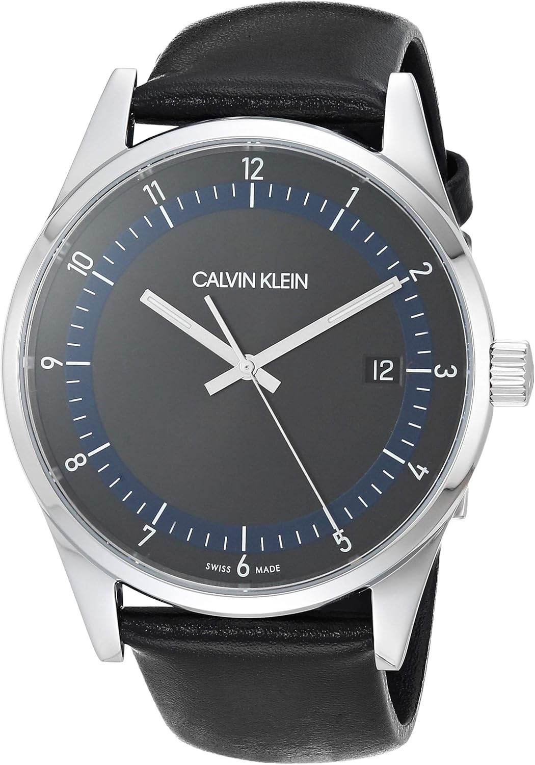 calvin klein leather strap watches