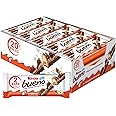 Kinder Bueno Milk Chocolate and Hazelnut Cream, Bulk 20 Pack, 2 Individually Wrapped Chocolate Bars Per Pack, 30 oz