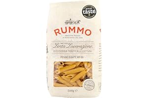 Rummo, Penne Rigate No. 66, Authentic Italian Pasta Made with Durum Semolina Wheat, 500g (Pack of 1)
