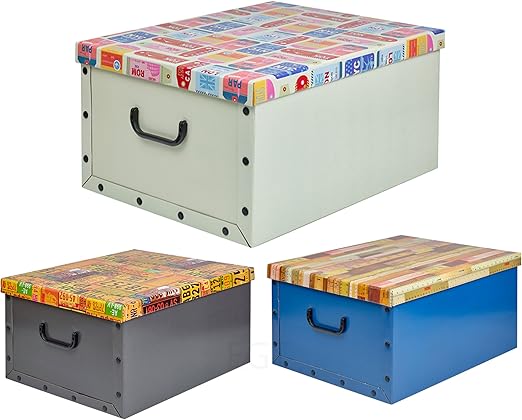 Caja aLmacenaje de carton 3 modelos diferentes: Amazon.es: Iluminación