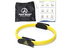 ProBody Pilates Ring Circle, Magic Circle Pilates Ring 14 Inch for Thigh Workout, Yoga Ring Thigh Toner, Home Pilates Equipment for Women, Pilates Circle Fitness Equipment Thigh Master
