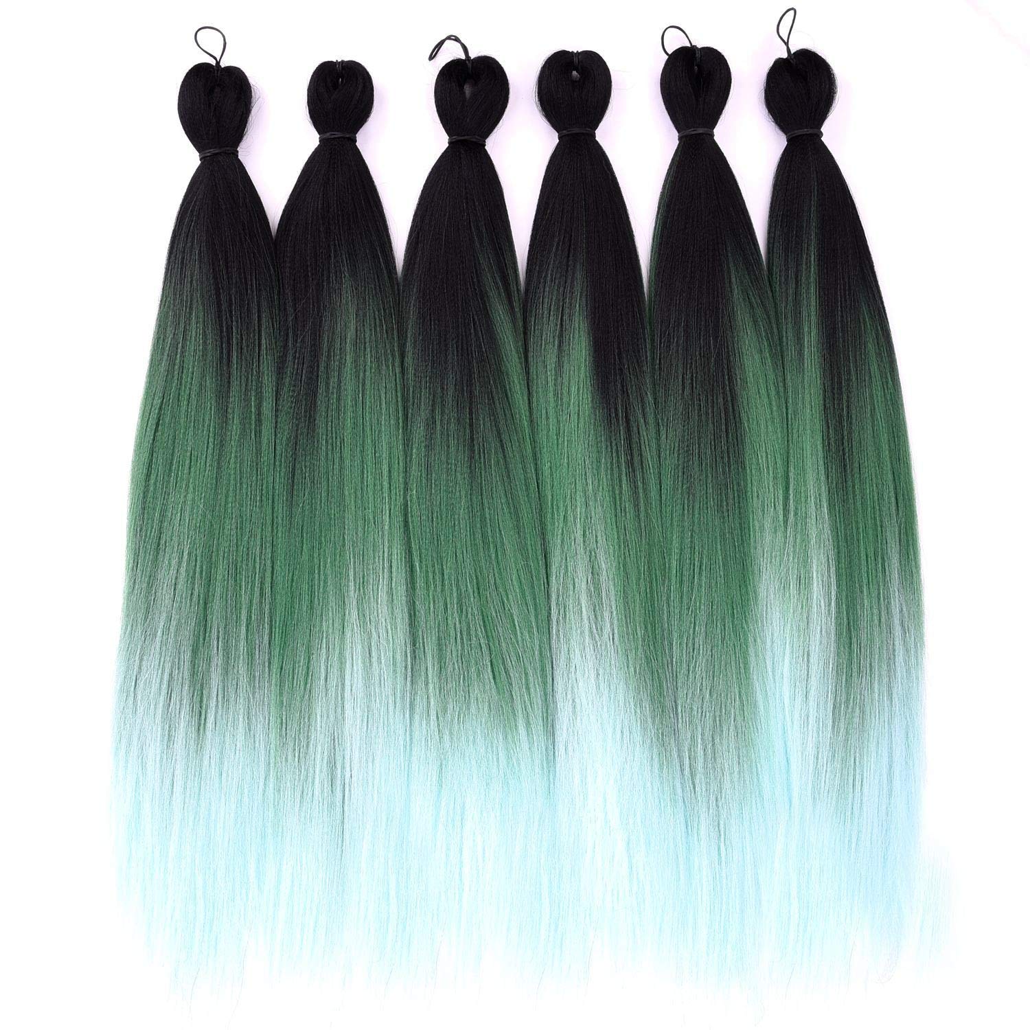 Buy 2 Packs EZ Braiding Hair 24" Ombre Prestretched with Synthetic