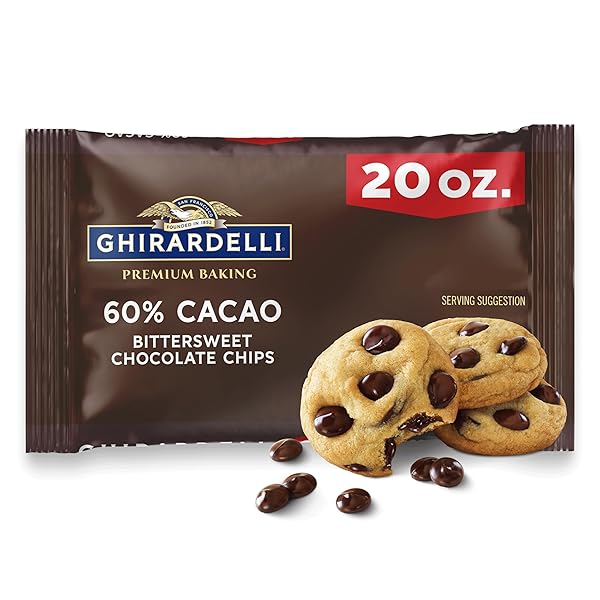 GHIRARDELLI 60% CACAO BITTERSWEET CHOCOLATE PREMIUM BAKING CHIPS,...