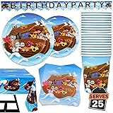 Amazon Com Moxzie Noah S Ark 1st Birthday 5 Ft Large
