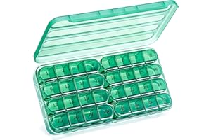 Daviky Monthly Pill Organizer 1 Time a Day, Month Pill Box Organizer 30 Day, 31 Day Daily Pill Case Once per Day, Medicine Organizer Box to Hold Vitamins and Medication
