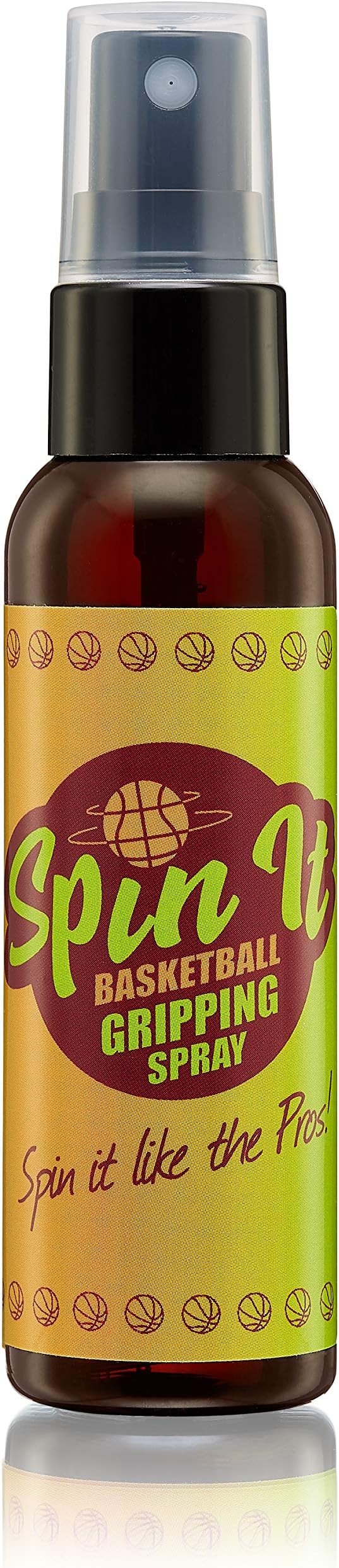 Spin iT Basketball Sports Gripping Spray | Better Grip for Shooting Dribbling Passing | All Natural Pine Rosin, Organic Aloe, Tea Tree Oil (2 oz)