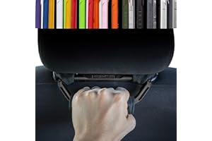 GPCA GP BackGrip PRO, Headrest Car Passenger Hand Grip for Truck & Car Wrangler JL JT JK Handle for Offroad, Kids & Seniors, Patented Jeep Accessories, Aluminum,Jet Black, 2-Pack