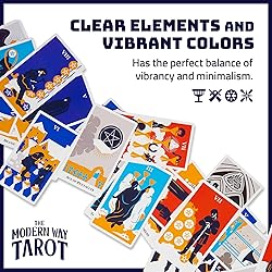 Modern Tarot Card Deck with 194-Page Guidebook and
