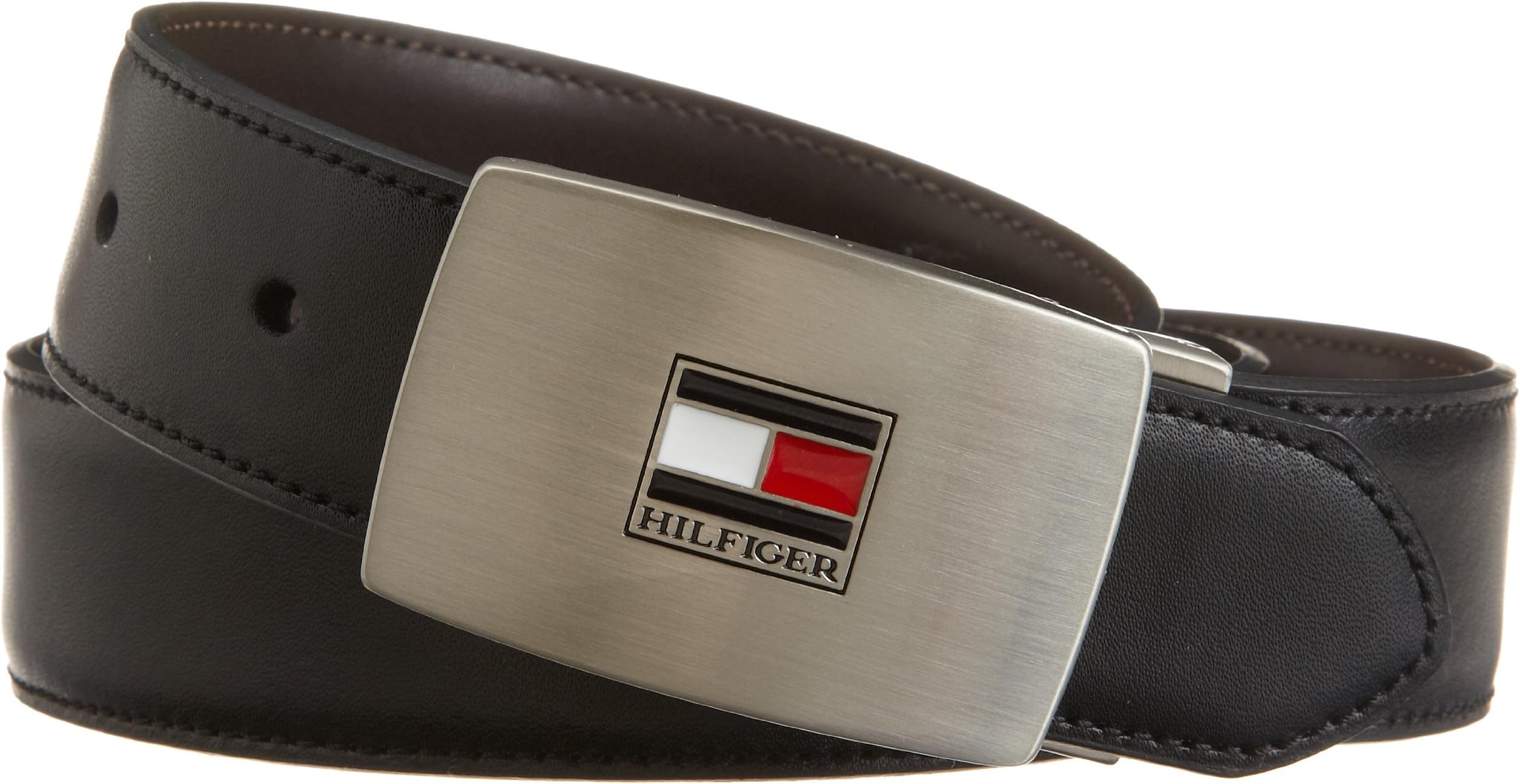 Tommy Hilfiger Belt Gift Set - Reversible Leather Belt for Men With 2 Adjustable Buckles