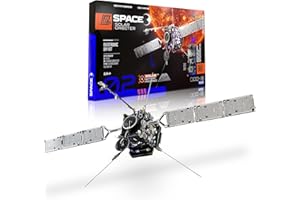 Geeek Club Space O DIY Engineering Kit - Solar Orbiter Model Building Kit - Solar-Powered Science Toy Kits - Educational STEM Kit, Electrical Engineering Kit - DIY Toy Gift for Adults, Teens, Kids 14+