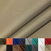 Waterproof Canvas Fabric by The Yard 600D Upholstery Outdoor Fabric 58&rdquo;W | 1 Yard Khaki, Polyester Material, Water-resistant, DIY Sewing Cloth, Ripstop Nylon Fabric, For Patio Chair Tent