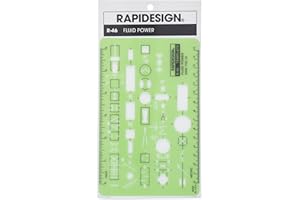 Rapidesign Fluid Power Template, 1 Each (R46)