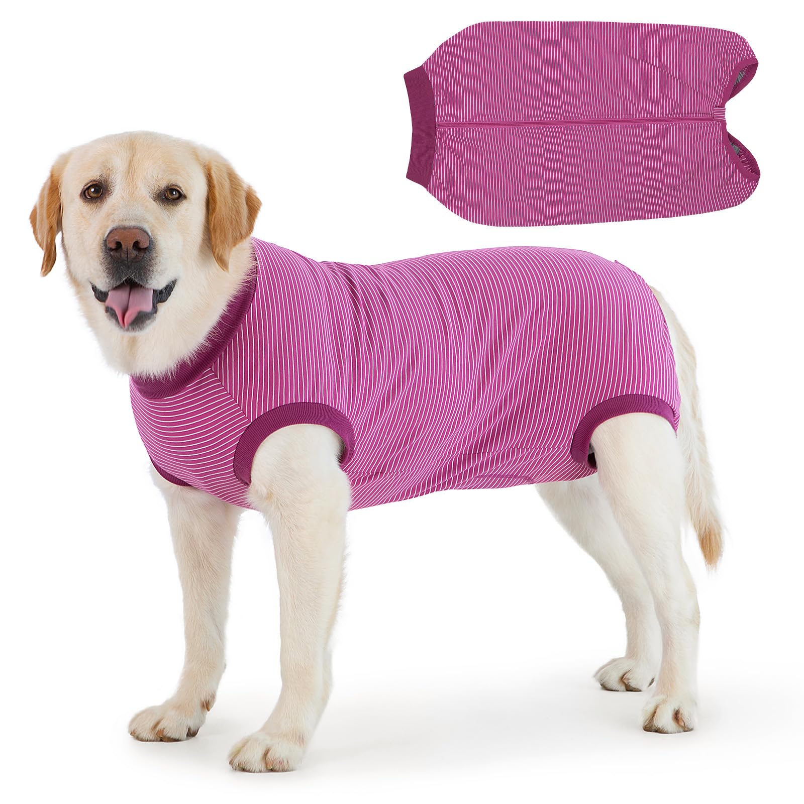 Cyponpy Dog Recovery Suit Post Op with Top Zip Surgical Recovery Suit Female Male Dog Vest Body Suits for Dogs After Surgery Onesie Medical Vest for Small Medium Large Dogs Cone Alternative