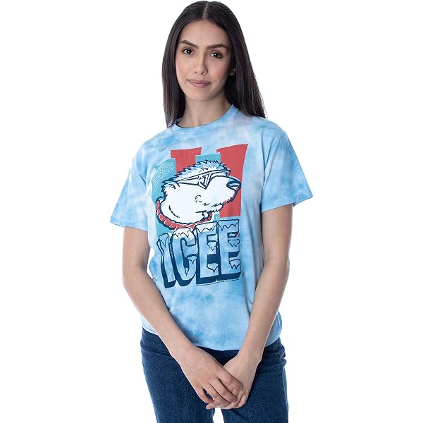 ICEE Women's Shirt Vintage ICEE Polar Bear Logo Tie Dye Skimmer Crop Top  Tee Shirt For Women (SM) at Amazon Women's Clothing store