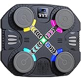 Lechonix Music Boxing Machine for Kids, Bluetooth Wall Mounted Punching Workout Equipment with Rhythm Lights & Gloves, Sport Toys Gifts for 6,7,8,9,10+ Year Old Boys Girls Home Funny Exercise