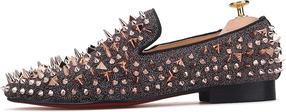 rose gold glitter moccasins