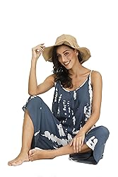 BUENOS NINOS Women's V Neck Floral Maxi Dress Boho