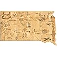 Amazon.com: Totally Bamboo Destination North Dakota State Shaped ...