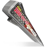 ESTWING Sure Split Wedge, 5lb Solid Steel Wood Splitting Wedge, E-5 | Made in USA, Finish May Vary, Wood Splitting Made Easy, Fin Splitting Design, Hand Sharpened, Perfect For The Outdoorsman