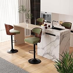 Nalupatio Bar Stools Set of 4 Seat Adjustable