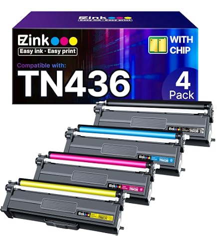 Cartucho De Tóner Negro TN436 Para Brother - Alta Capacidad, 2 Unidades, Compatible Con Series HL-L8260CDW, MFC-L8900CDW Y Más