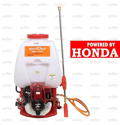 Neptune Knapsack Power Sprayer NF-999 (Capacity: 20 LTR) with 4 Stroke Original Honda Engine