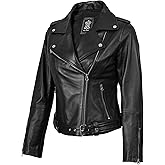 Decrum Women Leather Jacket – Real Lambskin Stylish Leather Jackets for Women