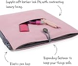 IF Bookaroo Books & Stuff Pouch Cream Leather Look Sleeve view 4