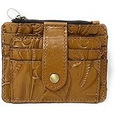 Patricia Nash Tooled Leather Cassis ID Card Case Wallet, Biscuit