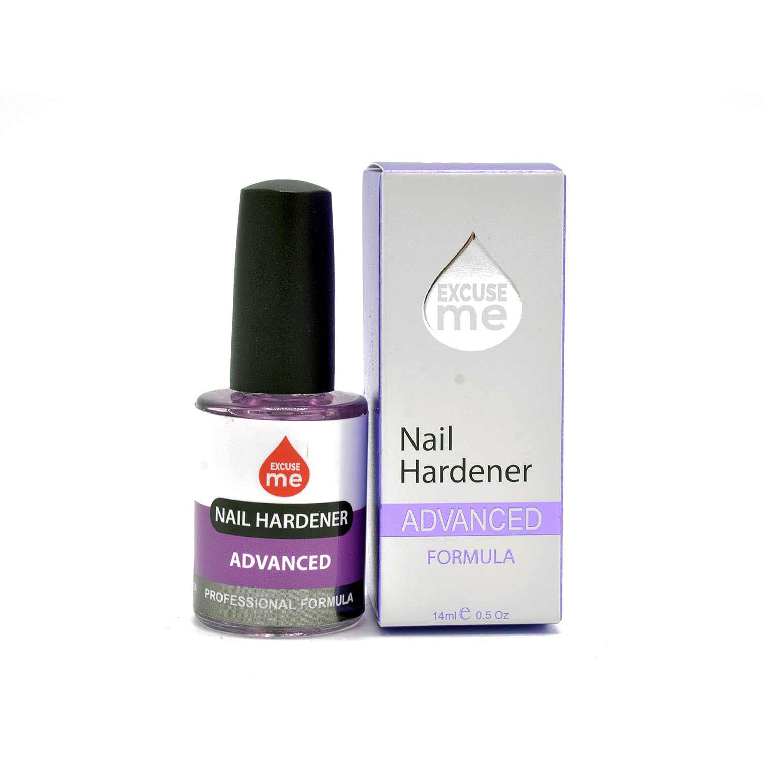 Excuse Me Nail Hardener Advanced Formula Strengthener Nail Growth System 0.5 oz: Beauty