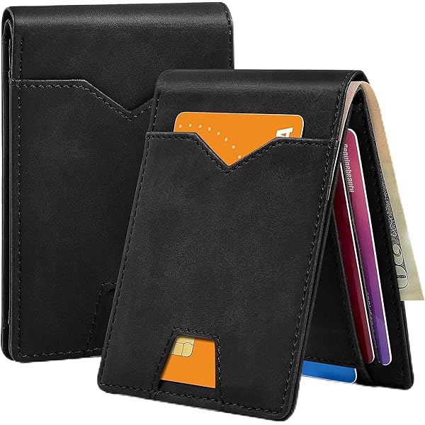 Amazon.com: XZVXZV Men's Wallet slim wallet Carbon Fiber Bi-Fold