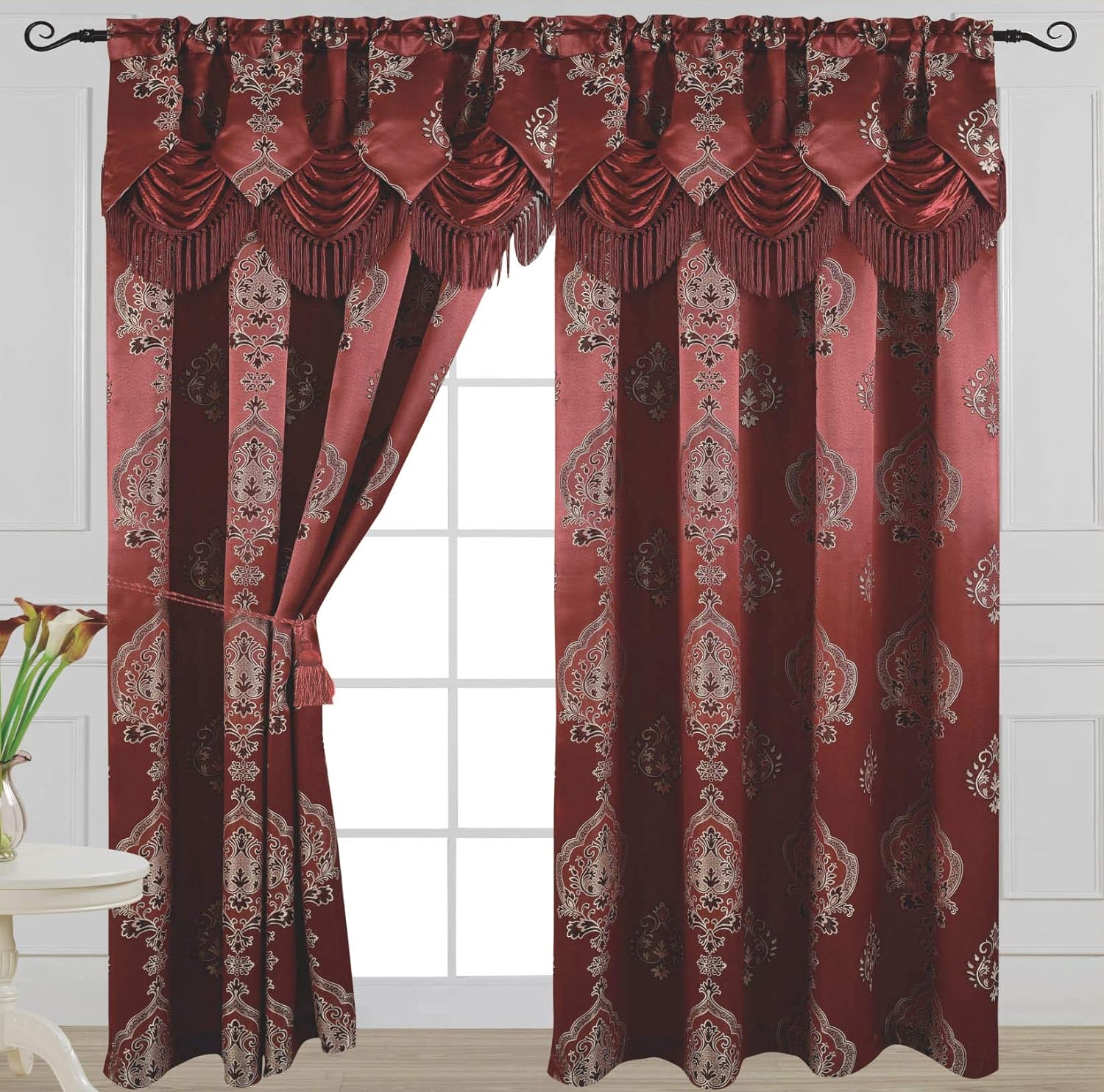 Best waterfall valances for living room