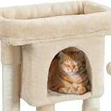 Yaheetech Cat Tree Tower for Kitten Cats Beige with Top Perch Condo view 9