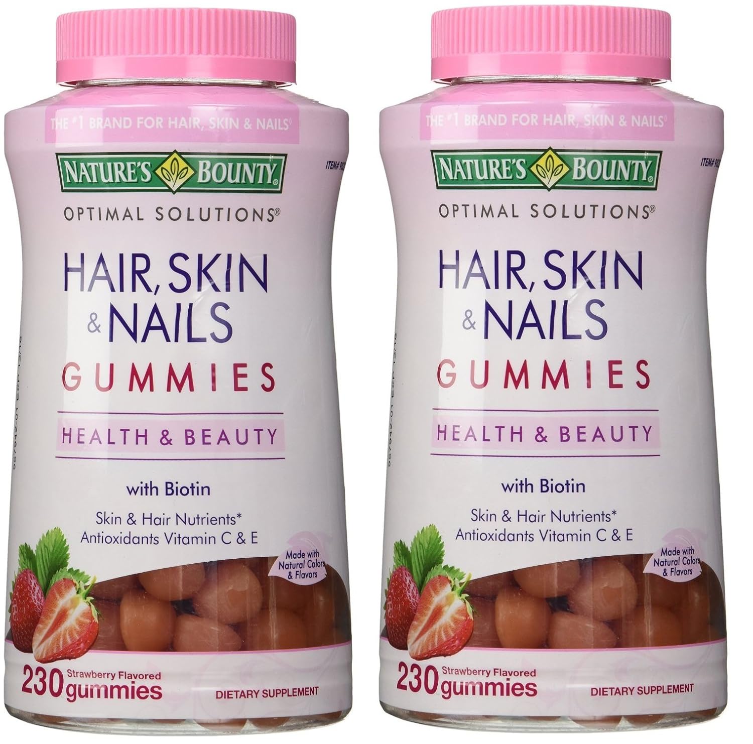 Buy Natures Bounty Hair Skin And Nails 230 Gummies 2 Pack Online