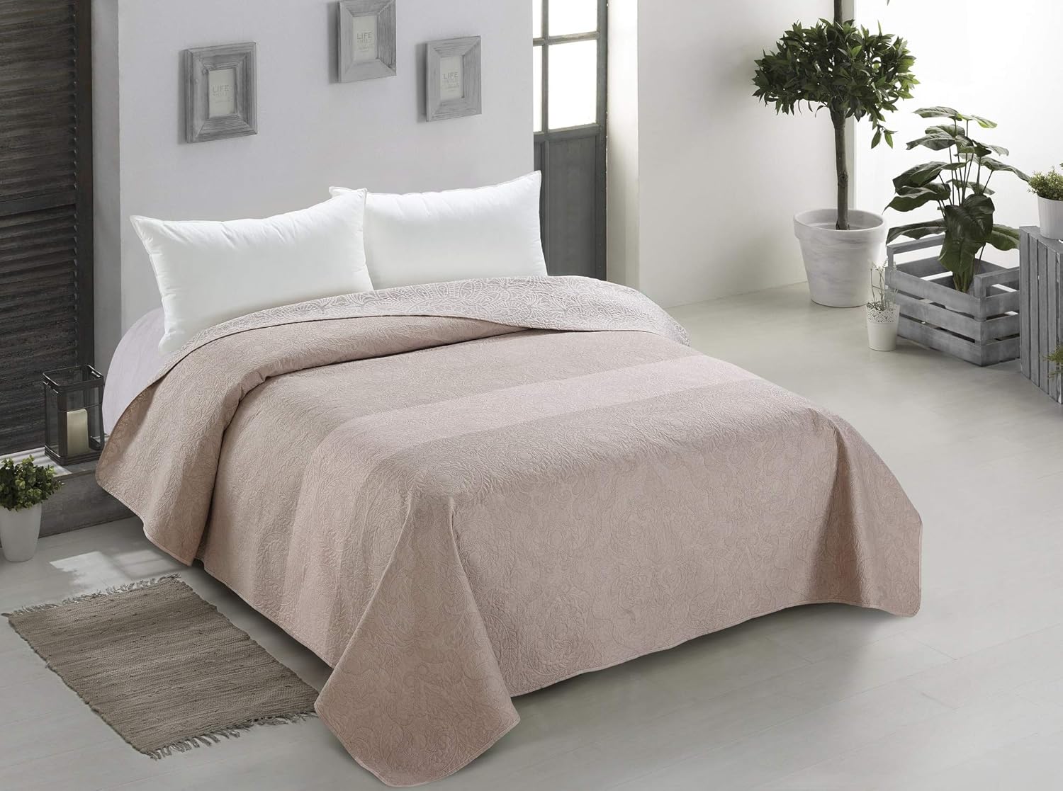 Bettuberwurfe Tagesdecken Mobel Wohnen Steppdecke Bettuberwurf Tagesdecke Wattiert Und Gesteppt 240x220cm Royal Dreams Patronlarinensesindeyiz Org